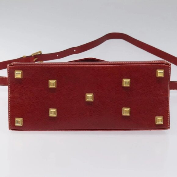 Salvatore Ferragamo Shoulder Bag Leather Red Auth 98267 - Picture 7 of 16